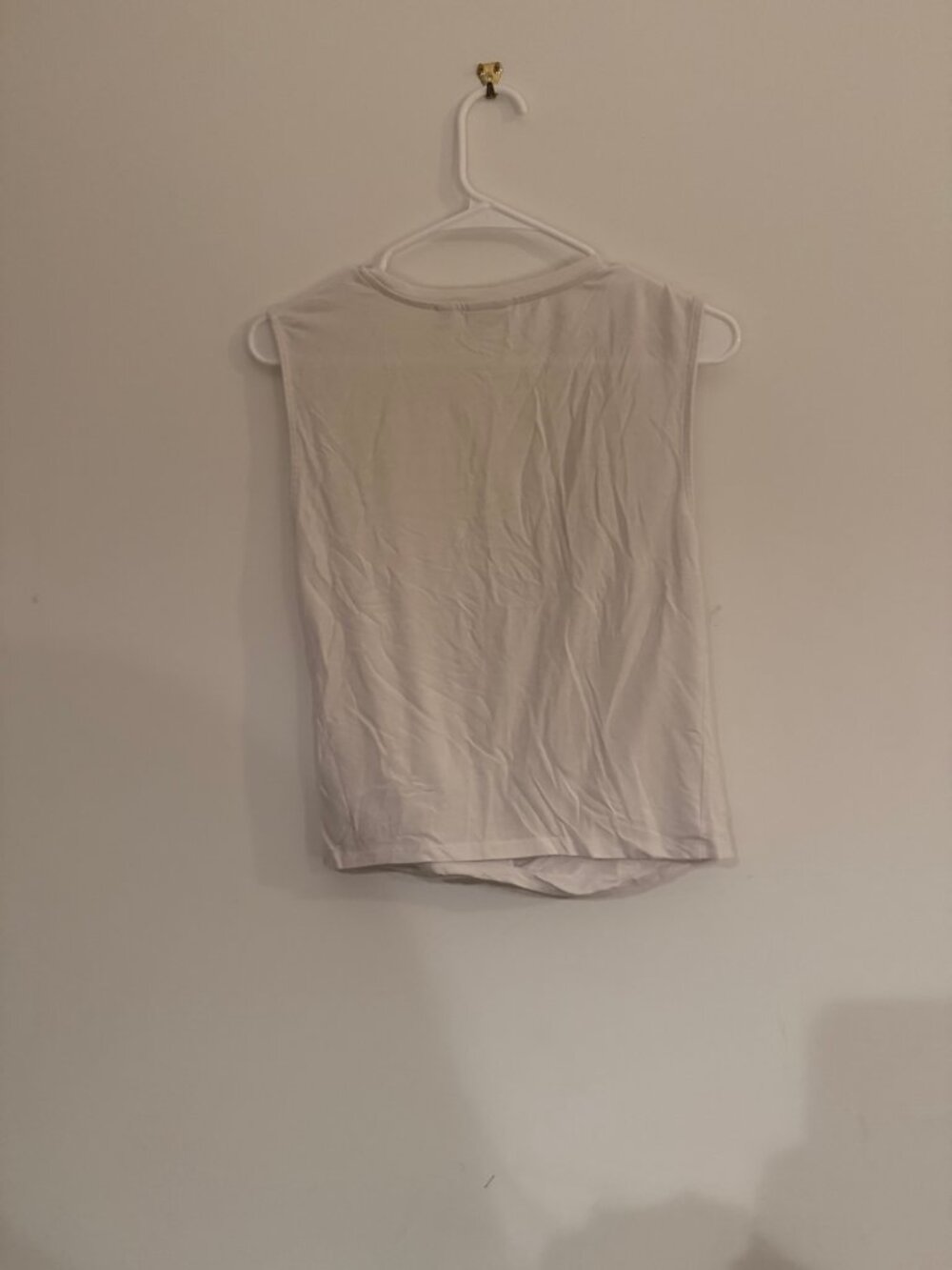Babaton White Twist-Front Sleeveless Top — Size M